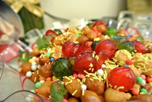 dolci rossi rotondi