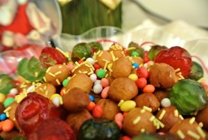 struffoli dettaglio rotondi