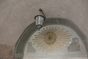 lampa spenta affresco