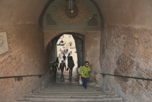 scale corrimano persone