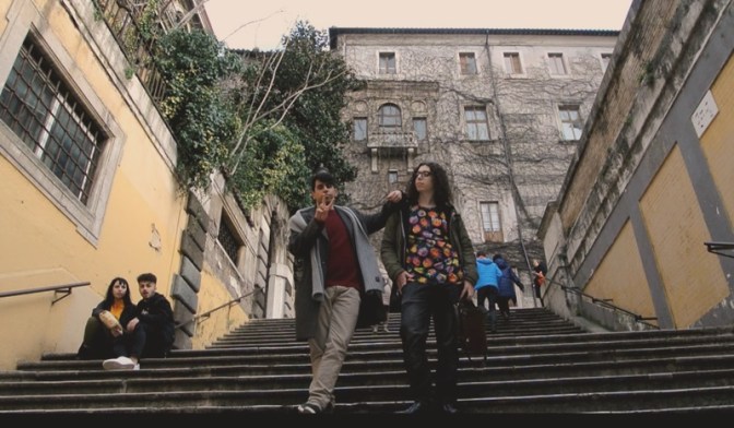 scalinata ragazzi posa