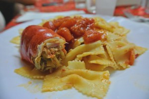 astice pasta piatto
